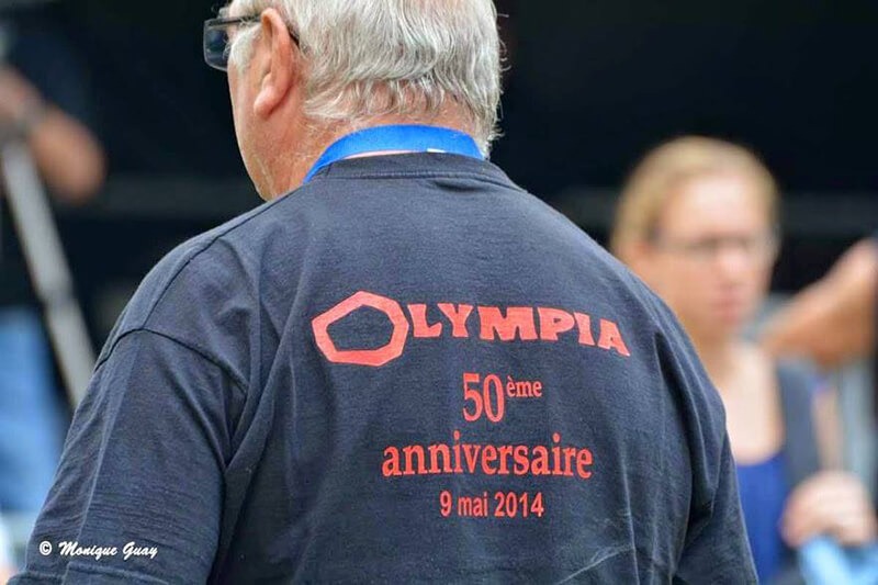 T-shirt avec logo Olympia pour le 50ème anniversaire en 2014